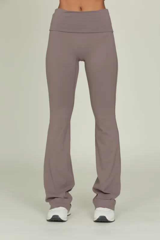 Ash Essential Foldover Flare Pant sold by Gold Hinge