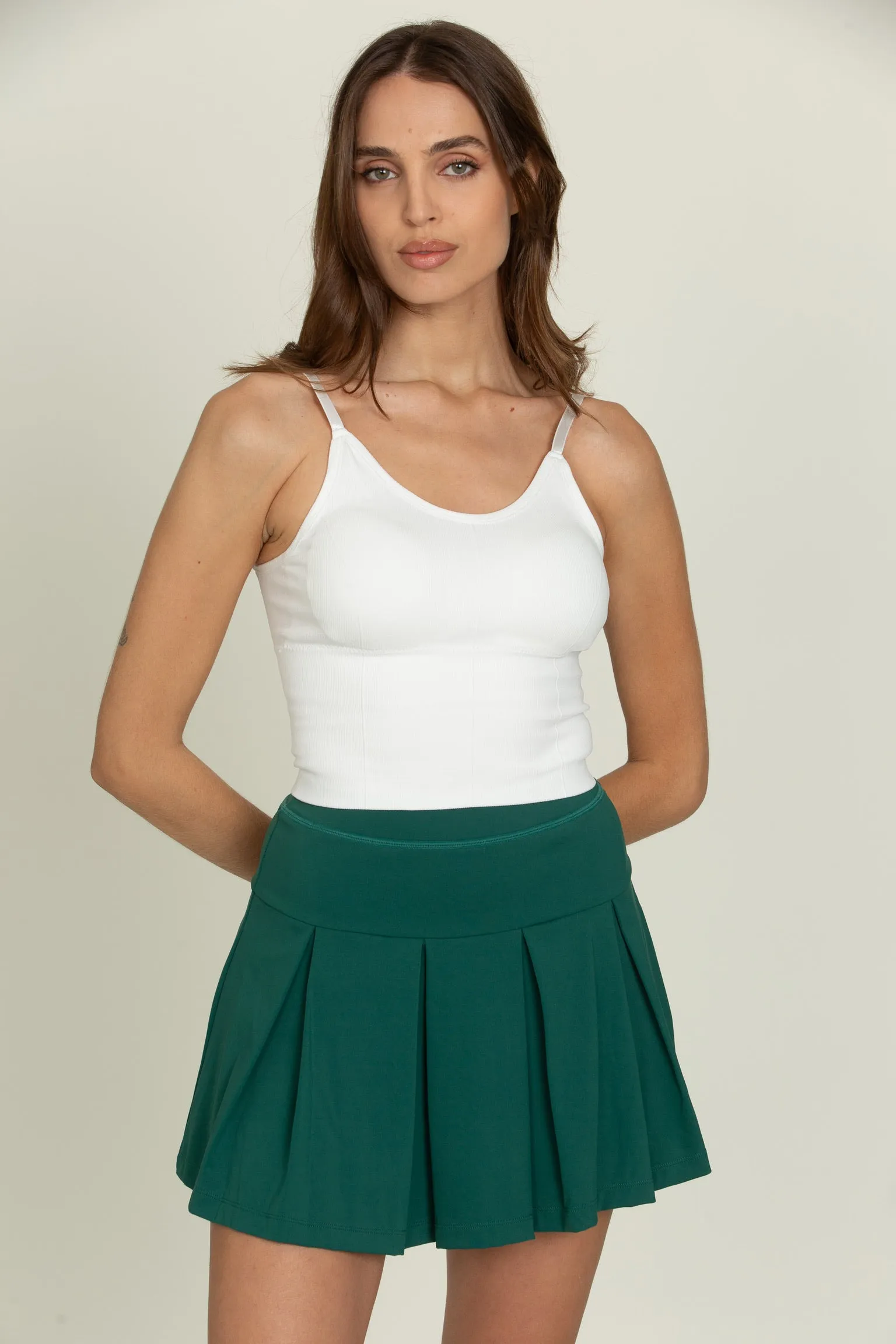 Ivory Original Ribbed Yoga Tank Top sold by Gold Hinge product image thumbnail 4