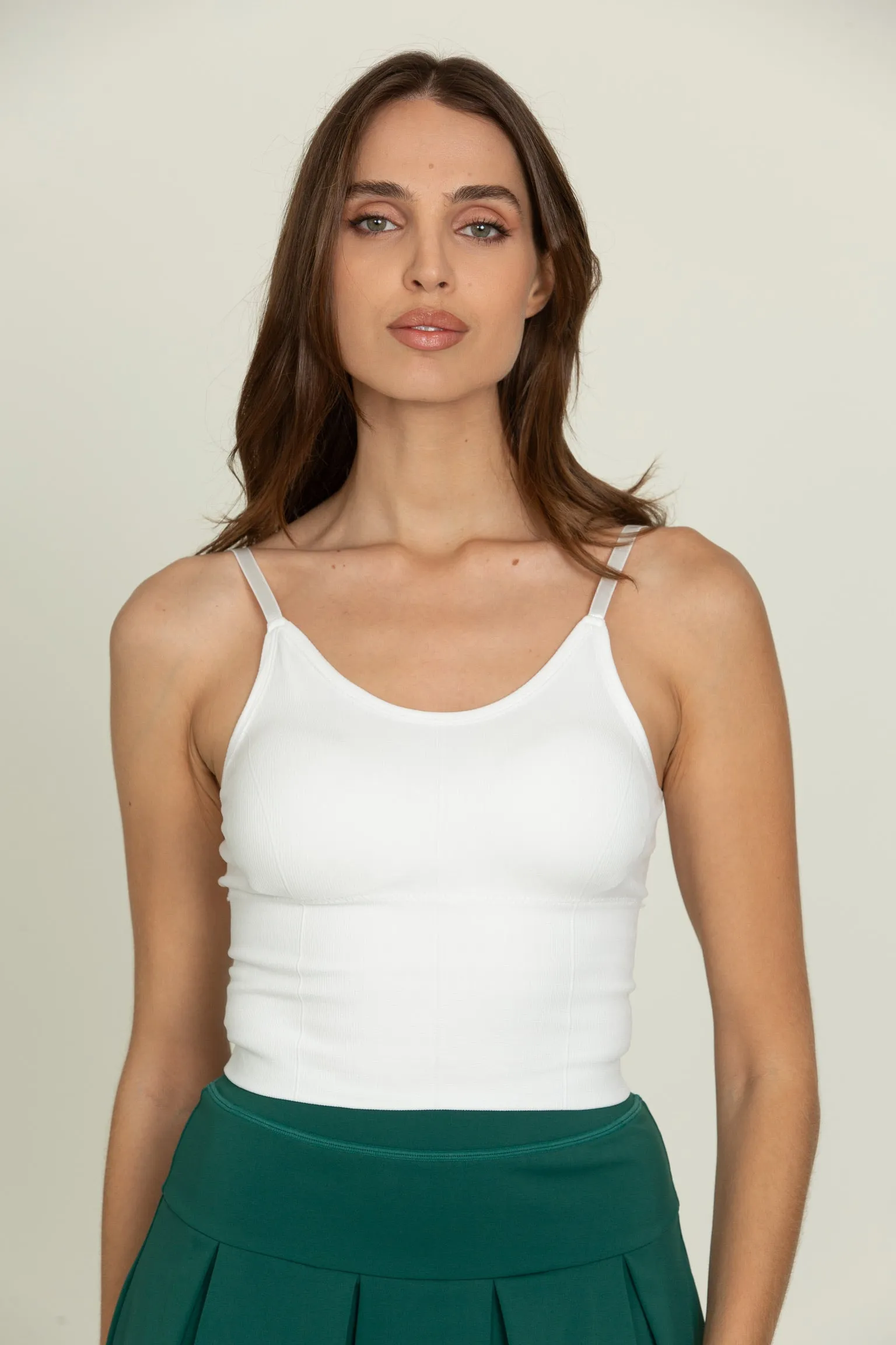 Ivory Original Ribbed Yoga Tank Top sold by Gold Hinge