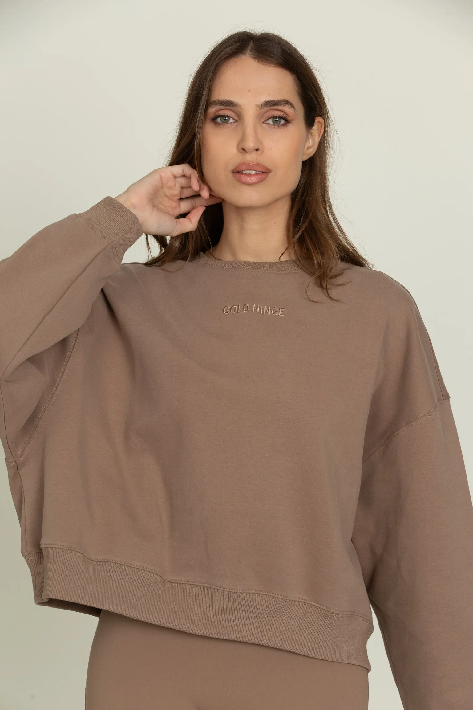 Walnut Oversized Crew sold by Gold Hinge product image thumbnail 2