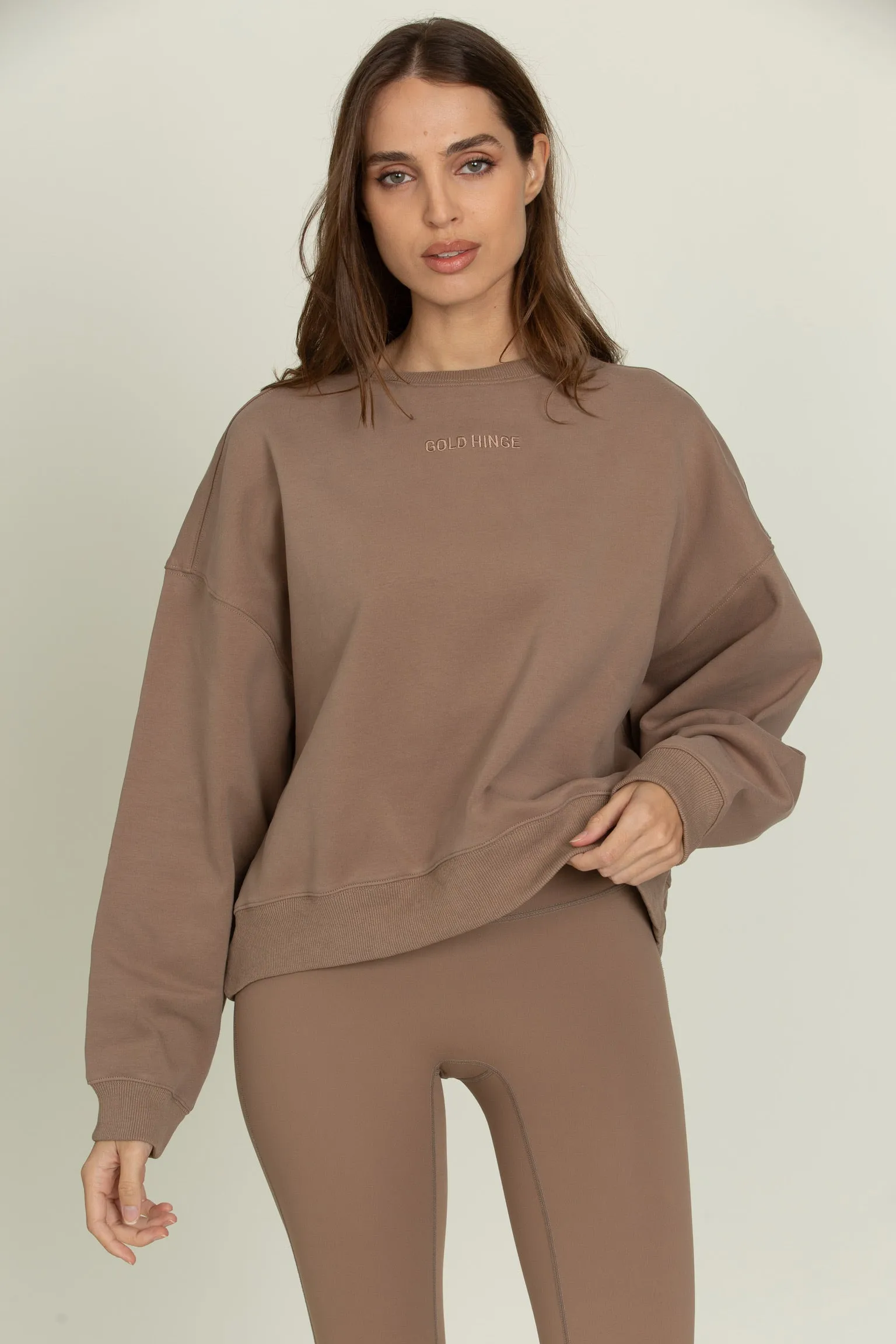 Walnut Oversized Crew sold by Gold Hinge product image thumbnail 4
