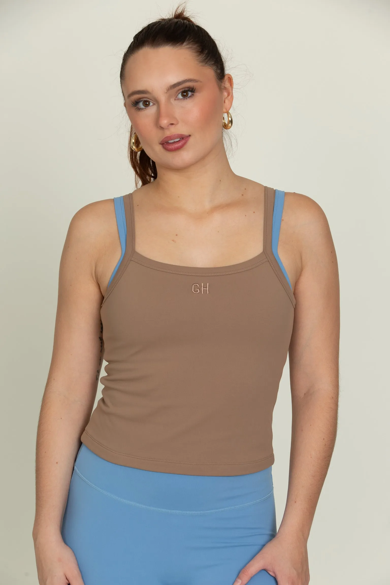 Walnut MotionCloud Square Neck Cami sold by Gold Hinge product image thumbnail 5