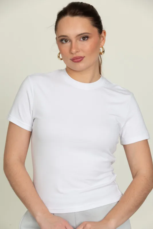 White Everyday Tee sold by Gold Hinge