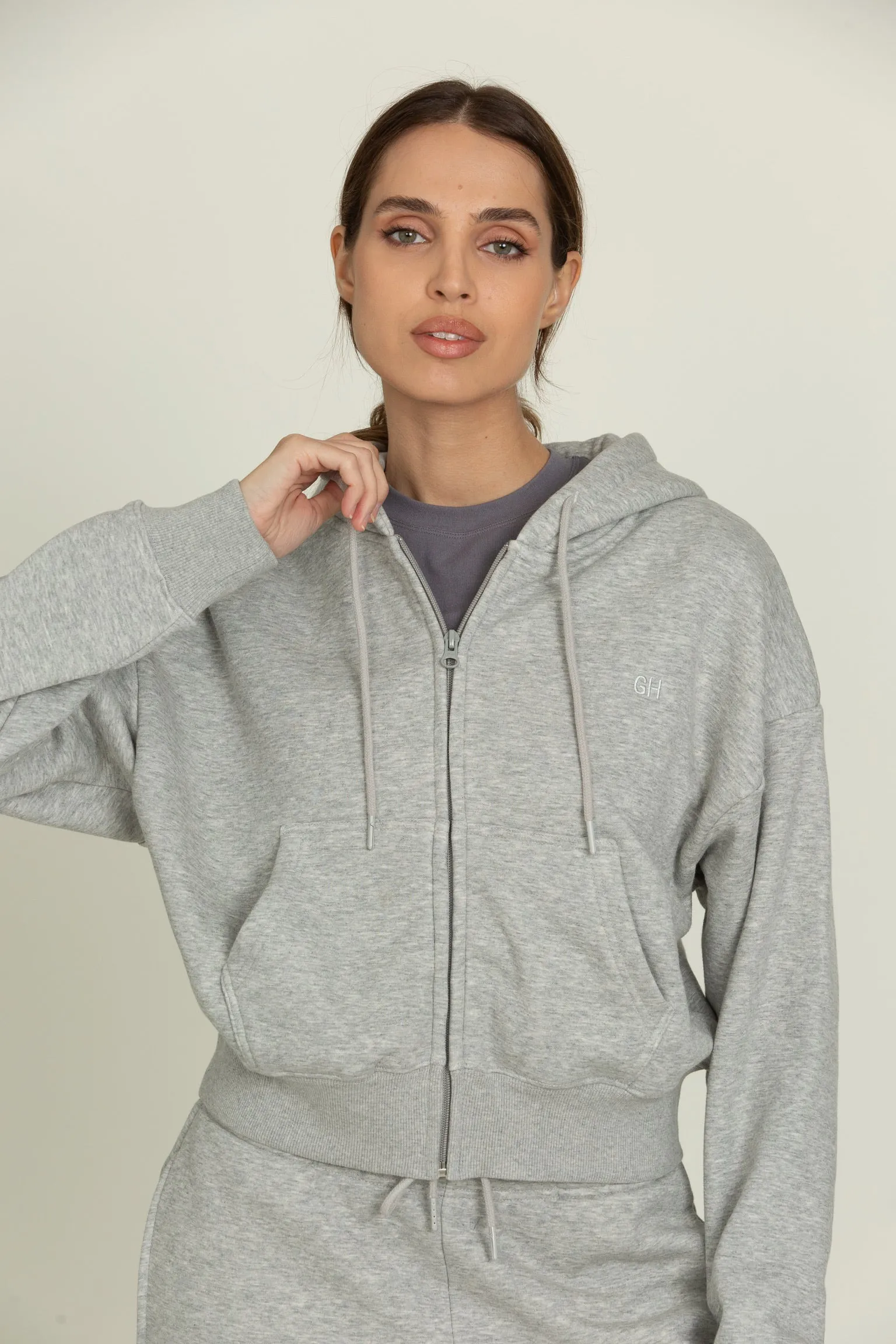 Heather Grey Everyday Full Zip sold by Gold Hinge product image thumbnail 4