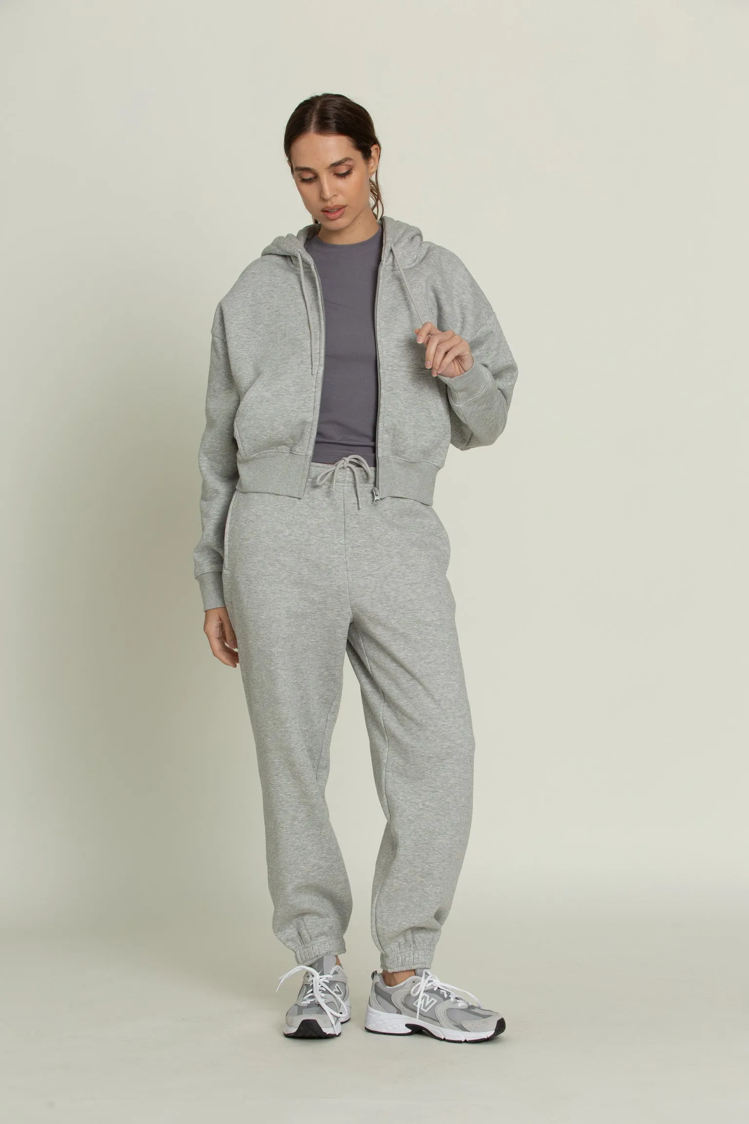 Heather Grey Everyday Full Zip sold by Gold Hinge product image thumbnail 5