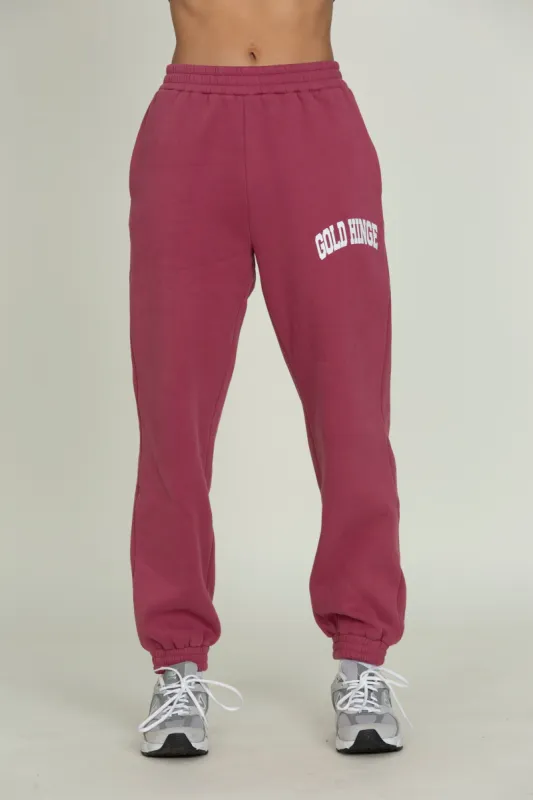 Pale Mulberry GH Sweatpants sold by Gold Hinge