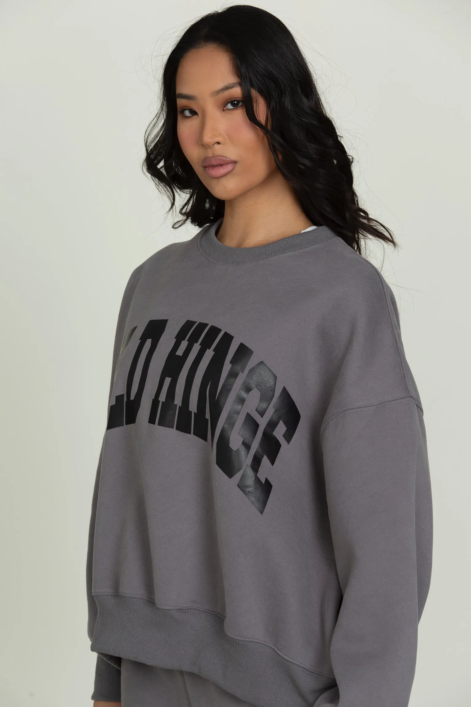 Obsidian Grey GH Wide Arm Sweatshirt sold by Gold Hinge product image thumbnail 2