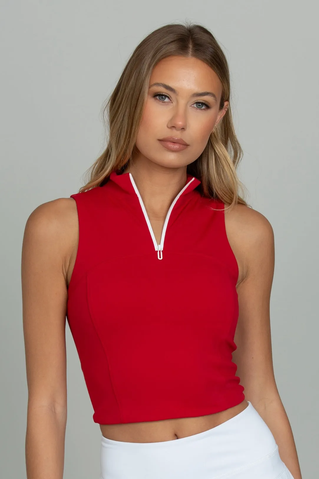 Ruby Day to Night Quarter-Zip Top sold by Gold Hinge