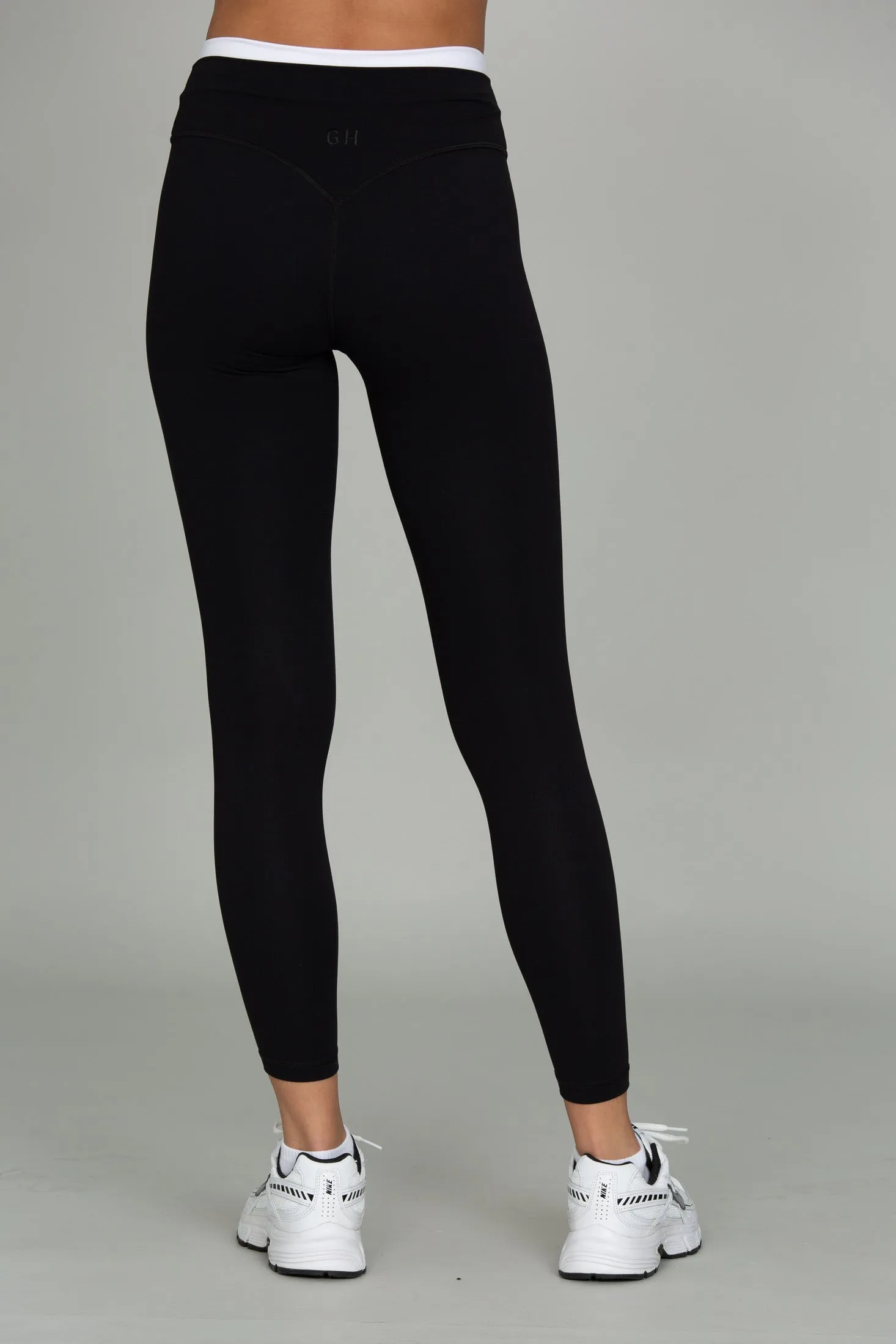 Black Double Waist StrydeForm Legging sold by Gold Hinge product image thumbnail 3