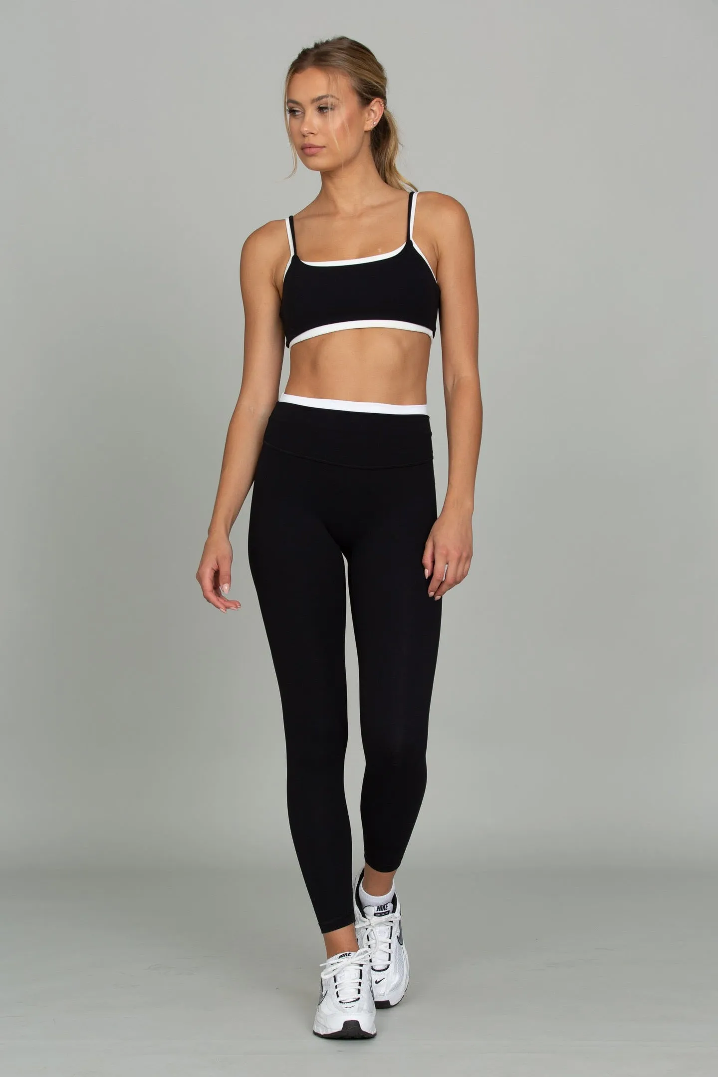 Black Double Waist StrydeForm Legging sold by Gold Hinge product image thumbnail 5