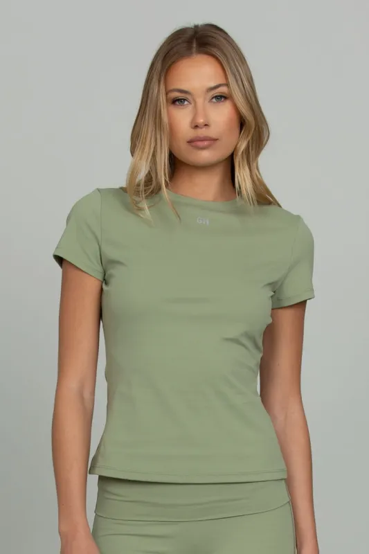 Matcha Essential Full Length Short Sleeve sold by Gold Hinge