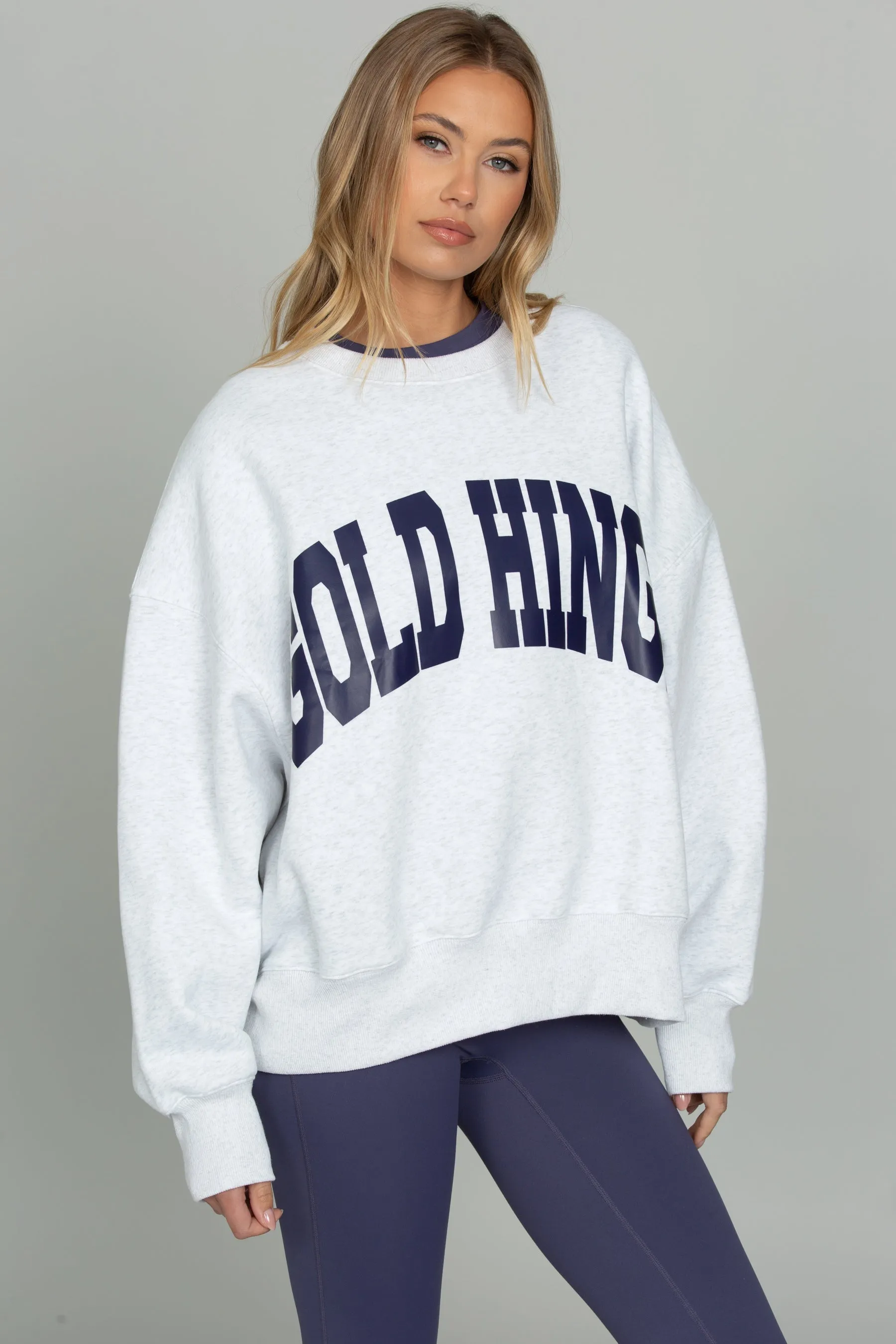 Heather Indigo GH Wide Arm Sweatshirt sold by Gold Hinge product image thumbnail 2