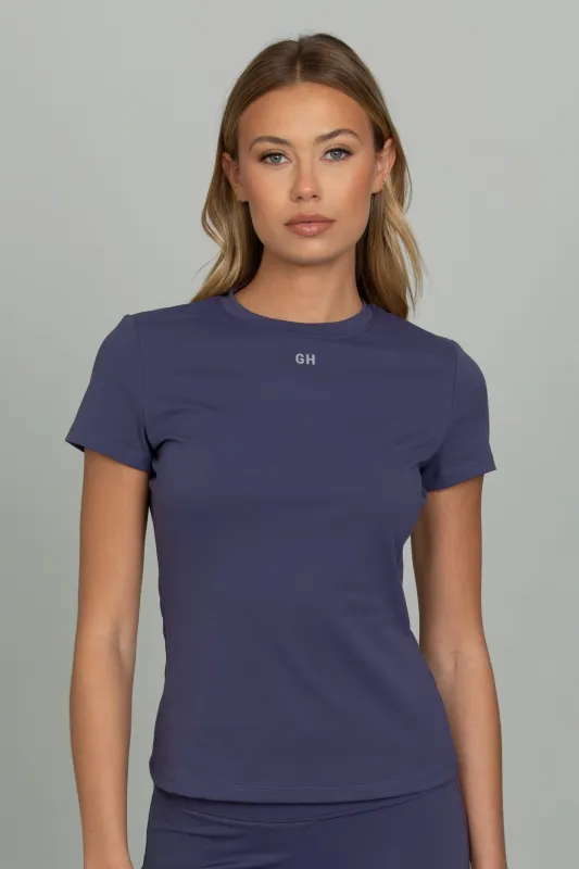 Pale Indigo Essential Full Length Short Sleeve sold by Gold Hinge