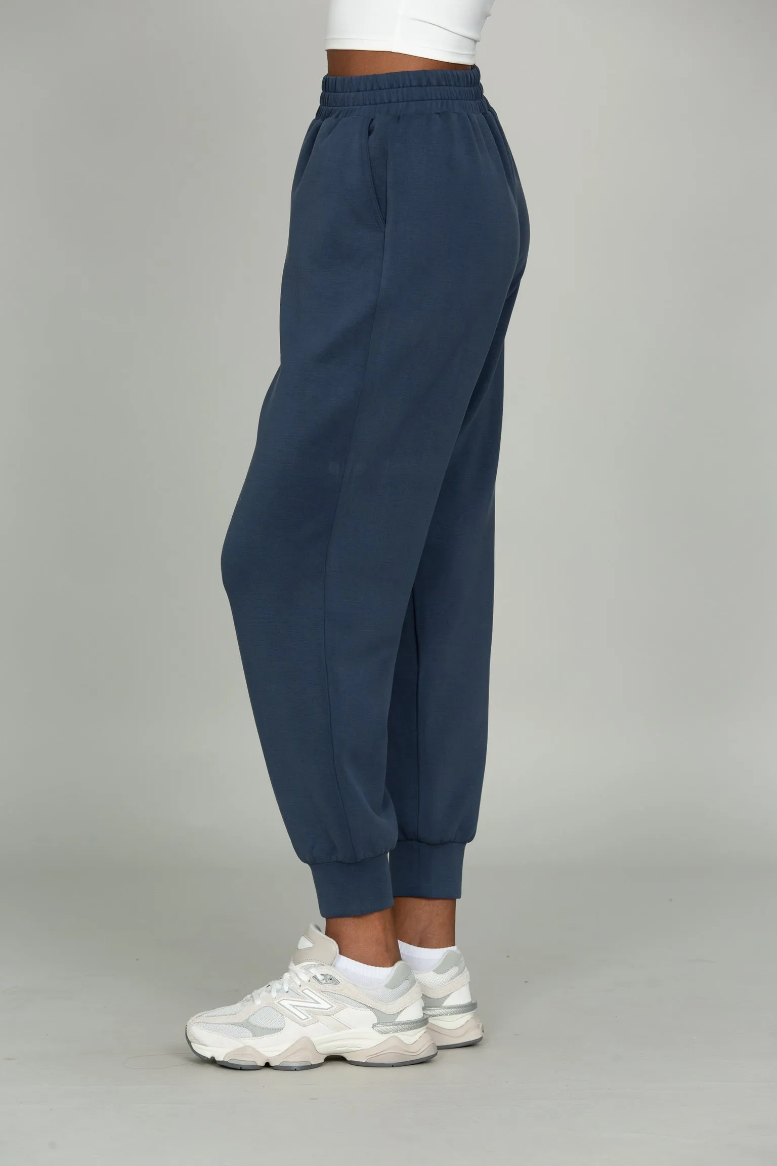 Stone Navy LuxeSoft Lounge Jogger sold by Gold Hinge product image thumbnail 2