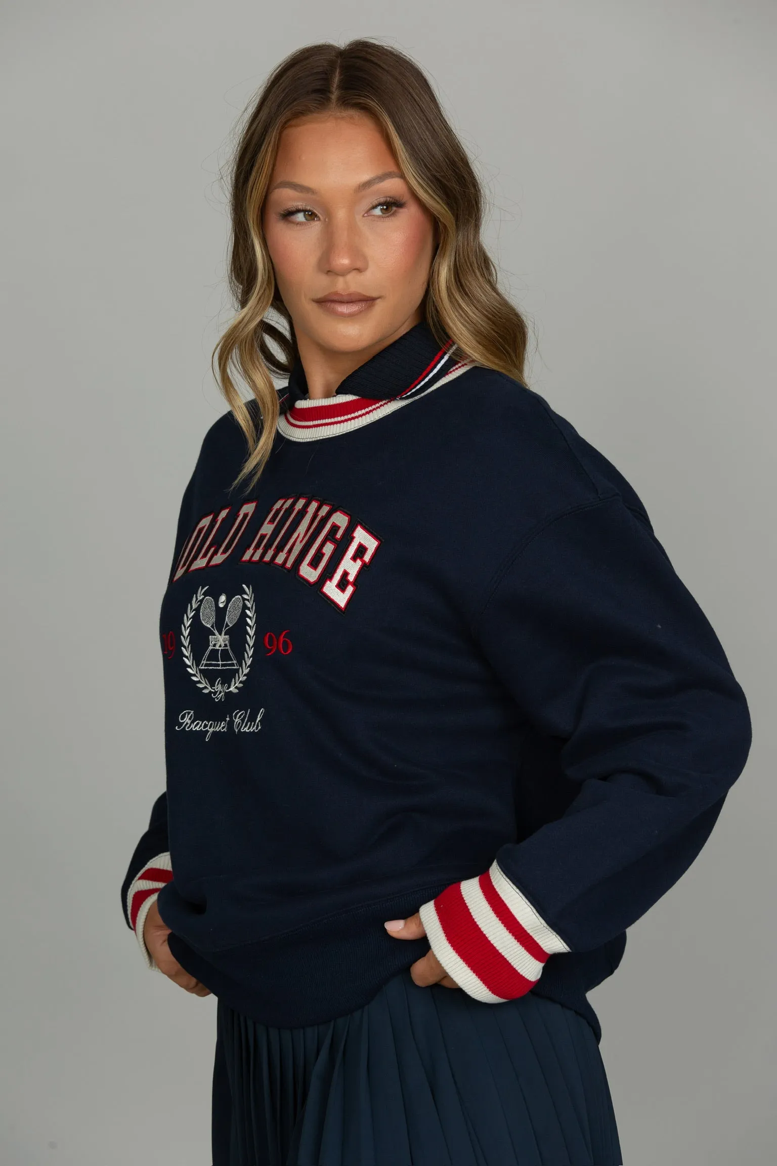Navy Heritage Crewneck sold by Gold Hinge product image thumbnail 4