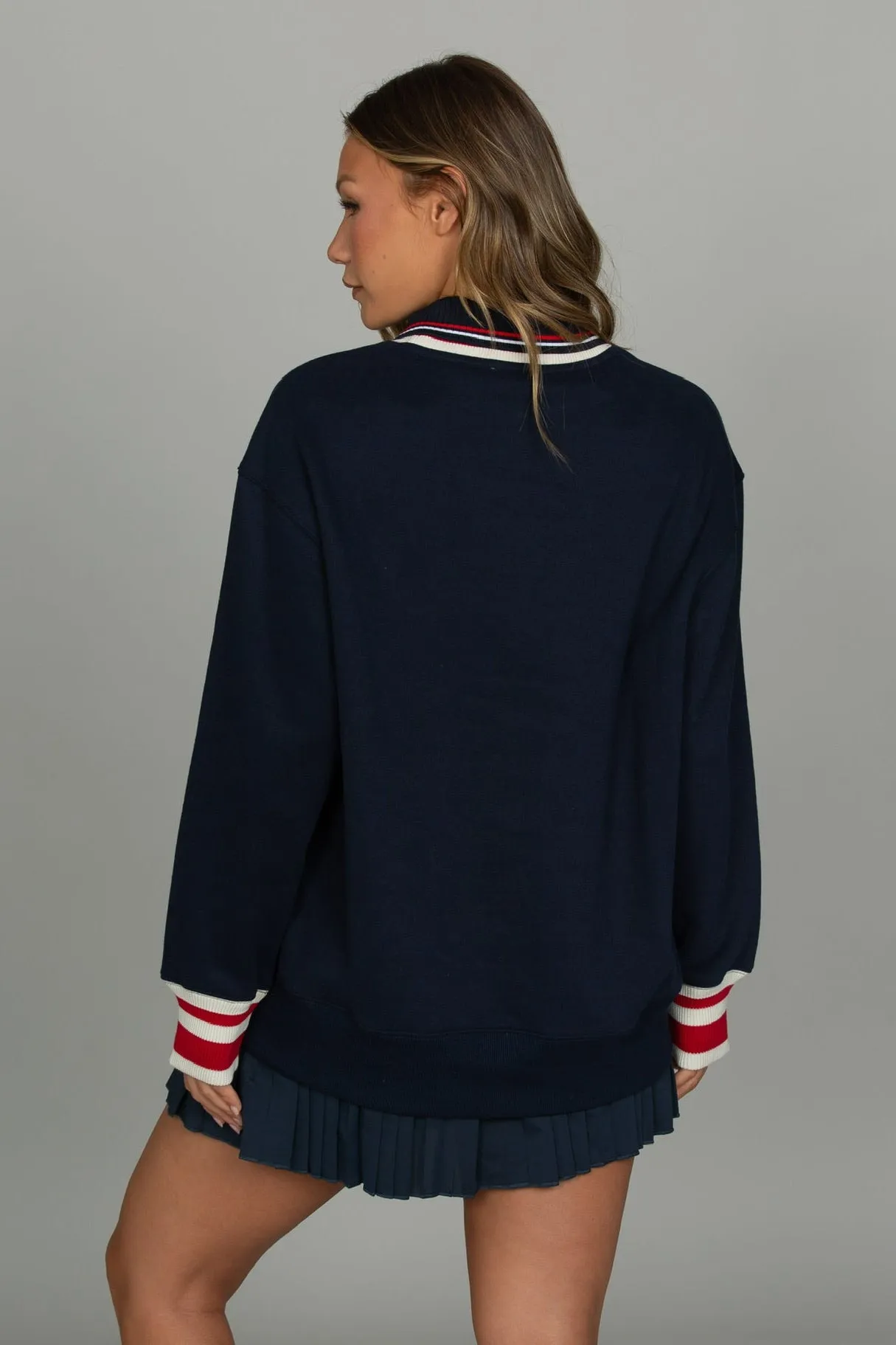 Navy Heritage Crewneck sold by Gold Hinge product image thumbnail 3