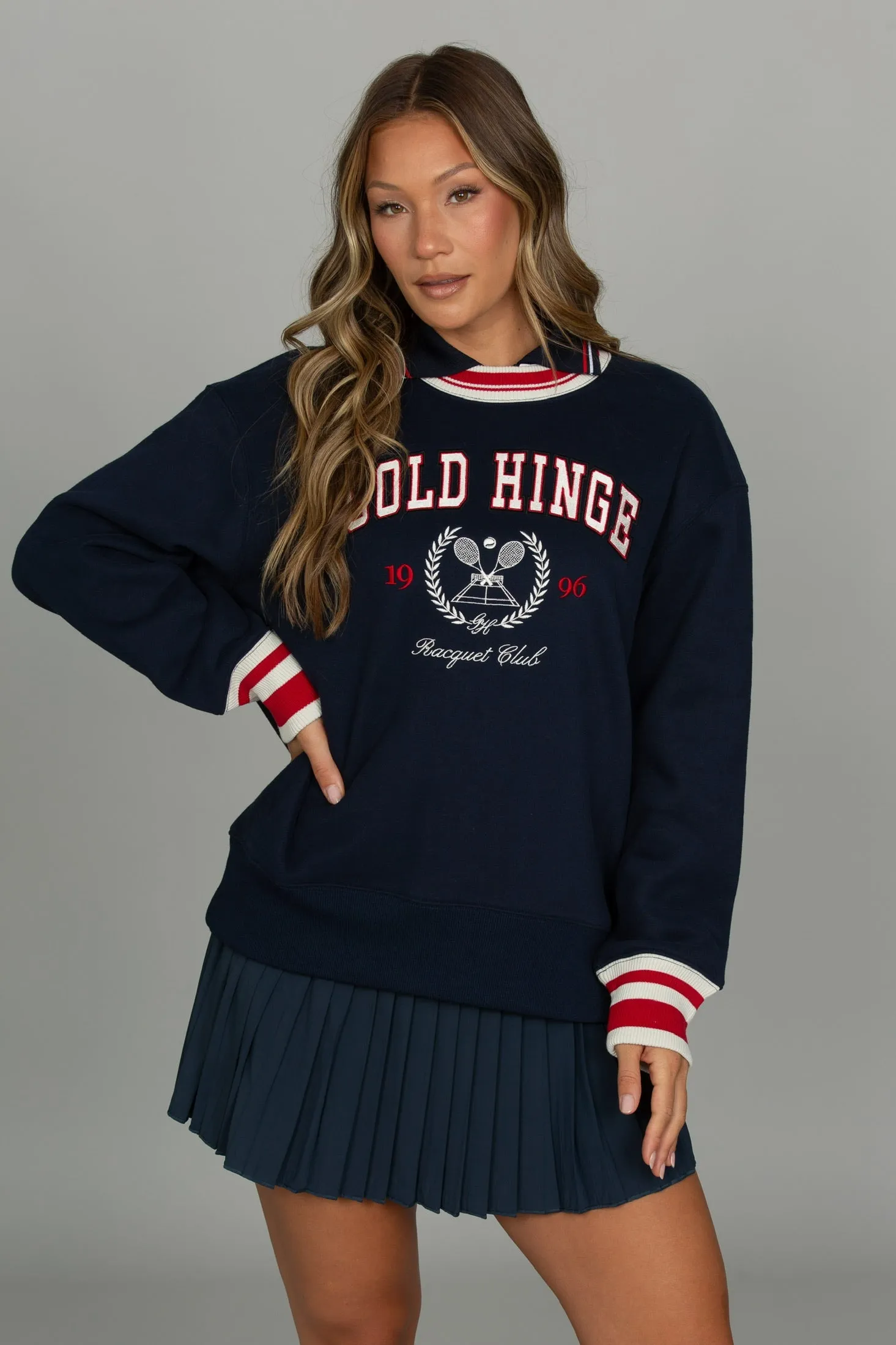 Navy Heritage Crewneck sold by Gold Hinge product image thumbnail 2
