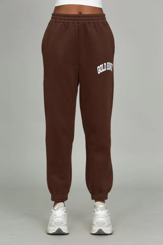 Dark Brown GH Sweatpants sold by Gold Hinge