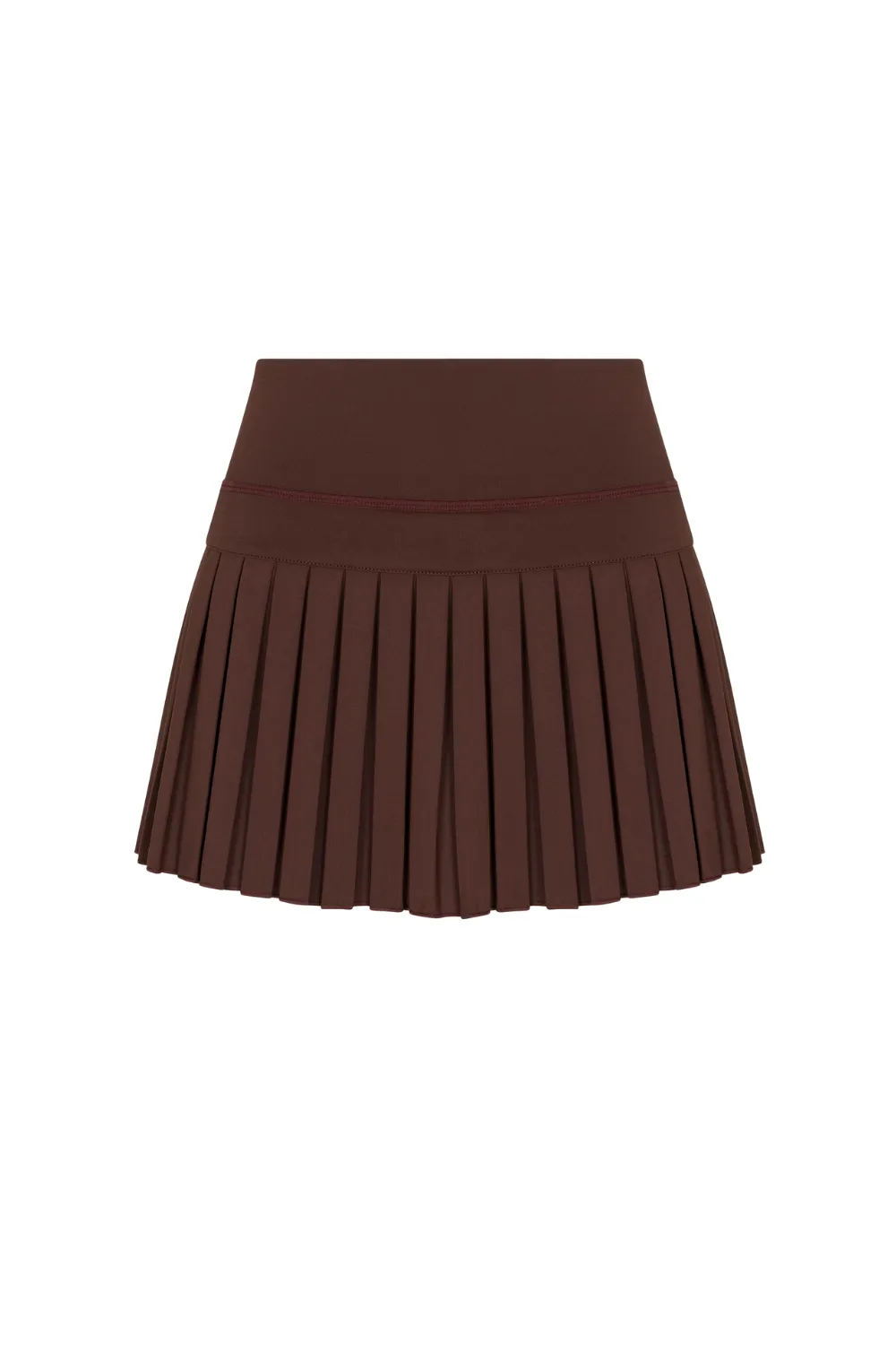 Dark Brown Pleated Tennis Skirt sold by Gold Hinge product image thumbnail 2
