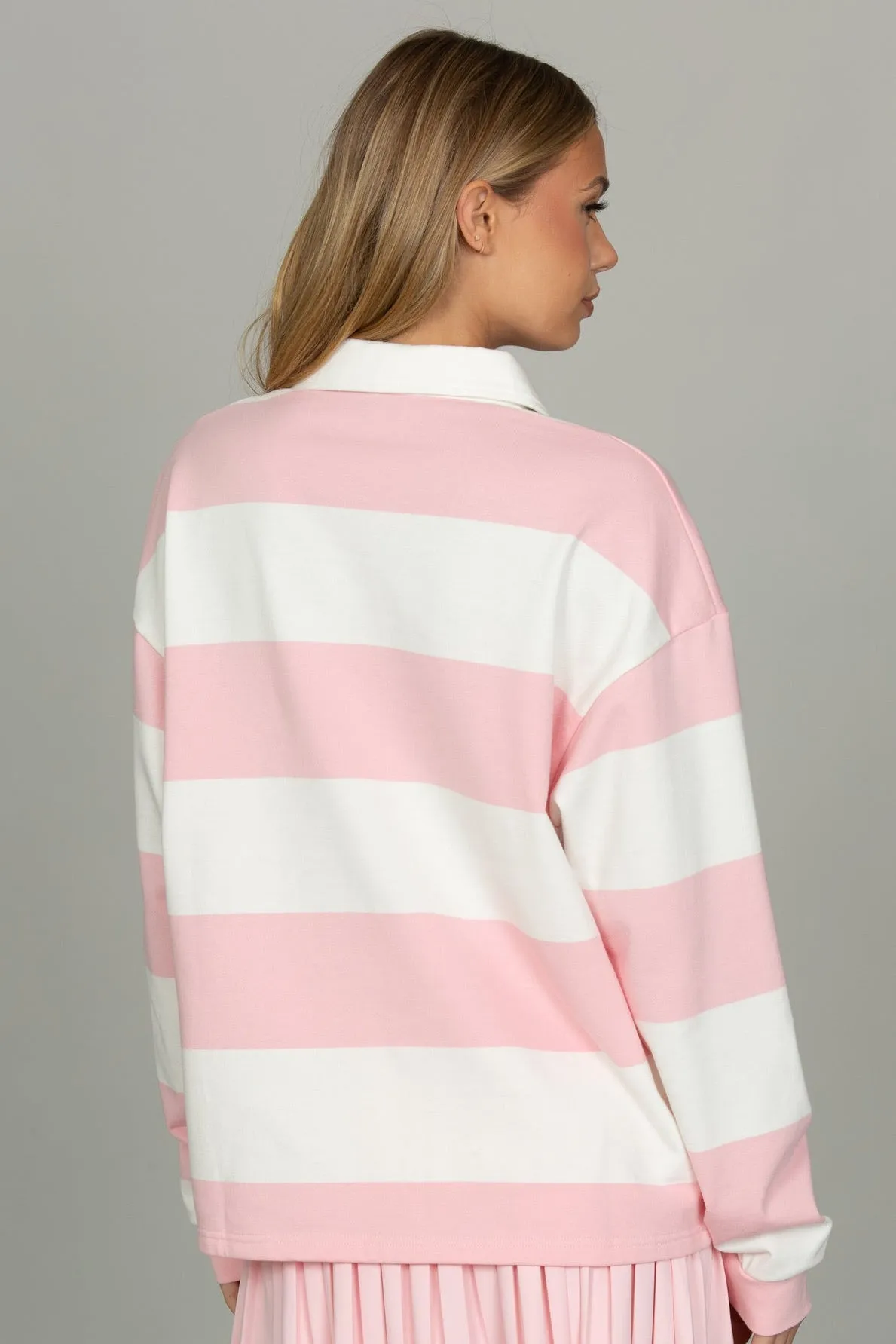 Almond Blossom Striped Rugby Top sold by Gold Hinge product image thumbnail 3