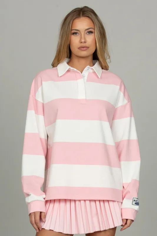 Almond Blossom Striped Rugby Top sold by Gold Hinge