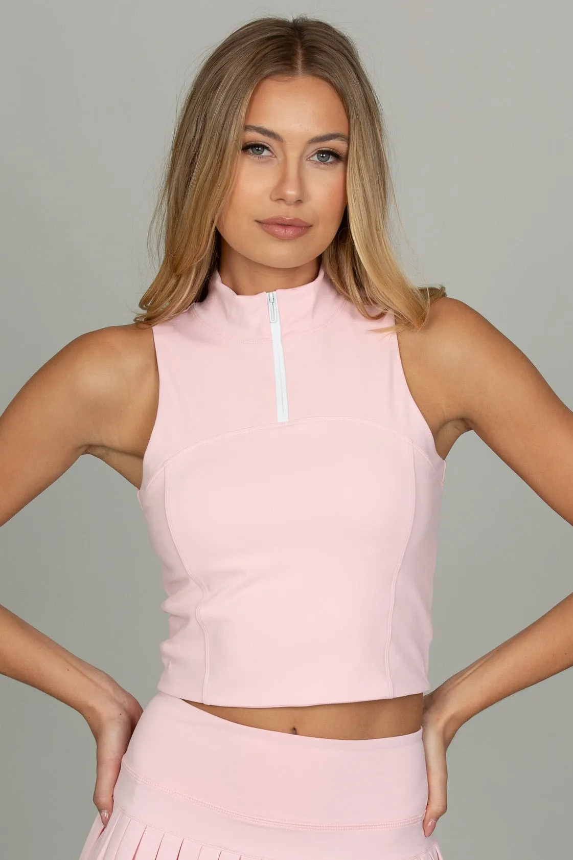 Almond Blossom Day to Night Quarter-Zip Top sold by Gold Hinge