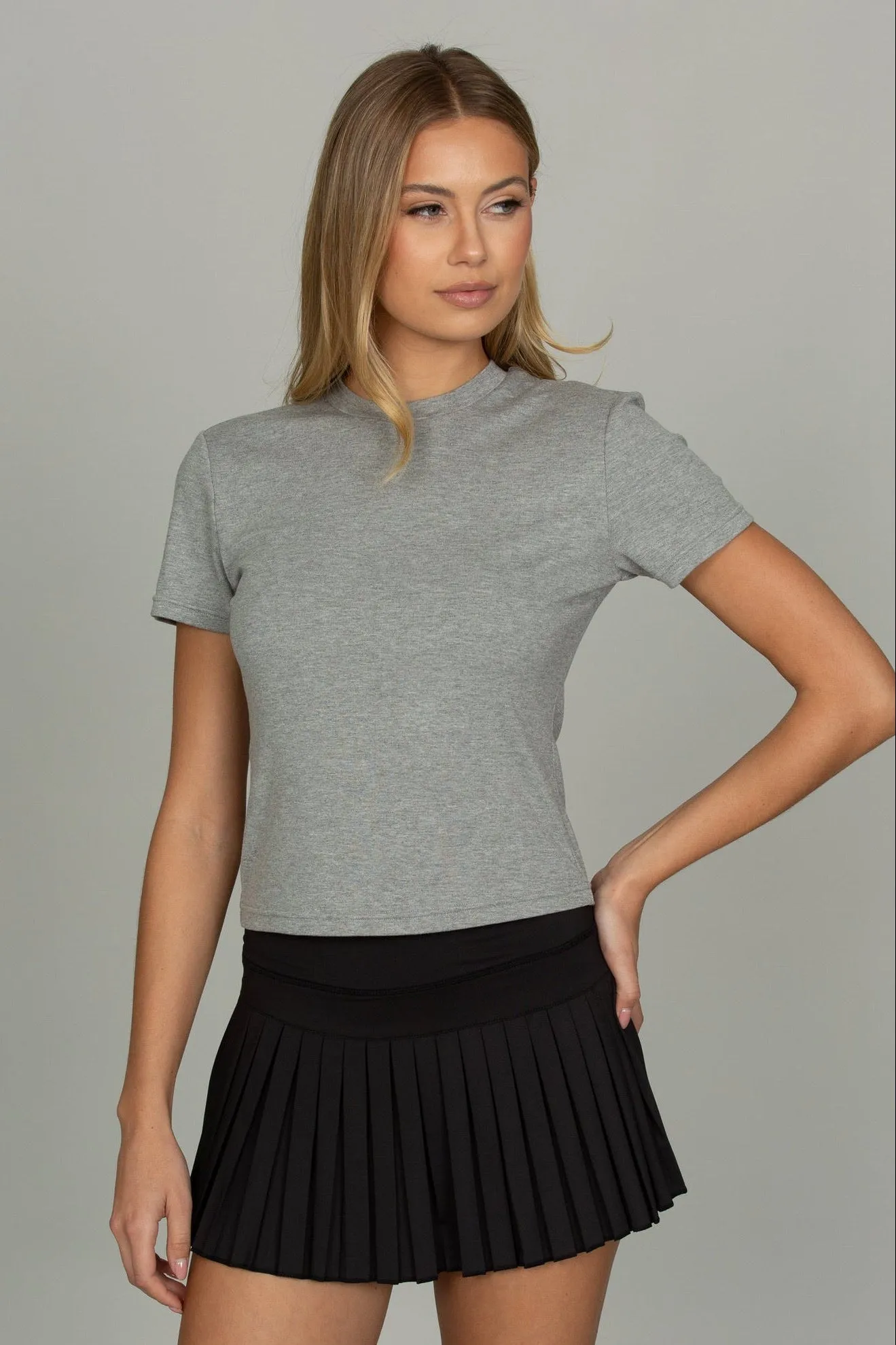 Heather Grey Everyday Tee sold by Gold Hinge product image thumbnail 4