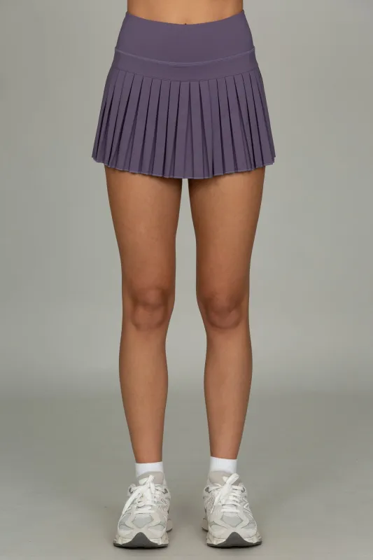 Dusty Violet Pleated Tennis Skirt sold by Gold Hinge