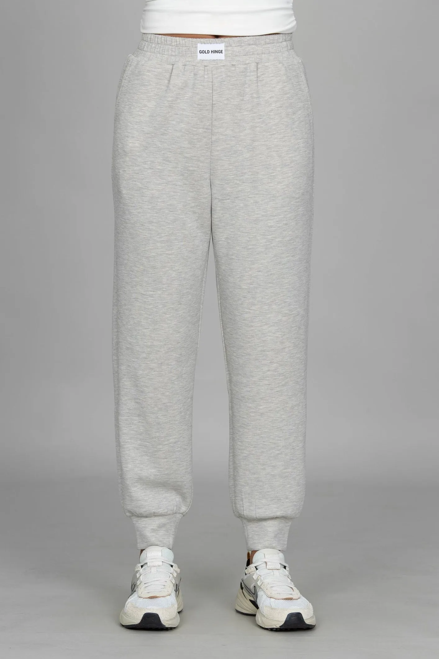 Heather Grey LuxeSoft Lounge Jogger sold by Gold Hinge