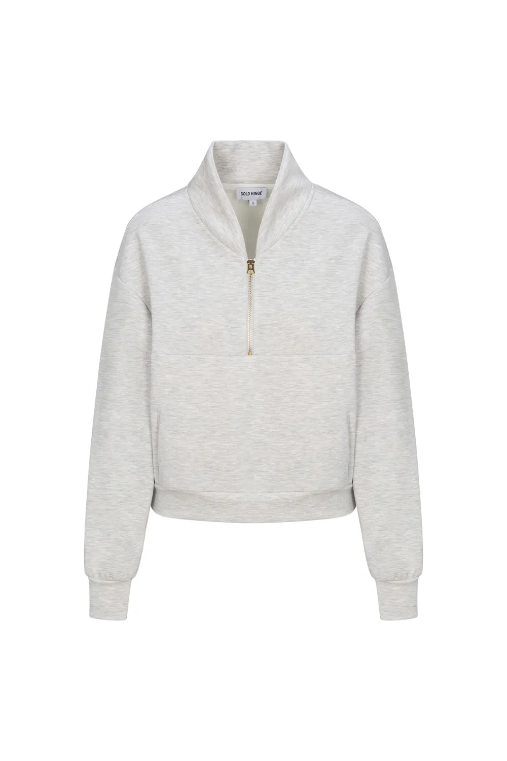 Heather Grey LuxeSoft Lounge Quarter Zip sold by Gold Hinge product image thumbnail 2