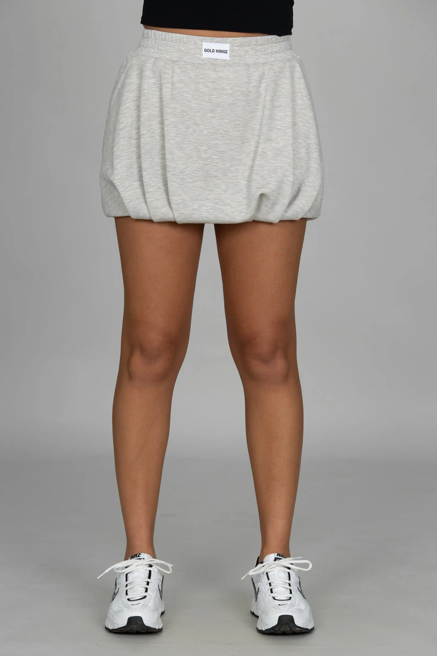 Heather Grey LuxeSoft Bubble Skirt sold by Gold Hinge