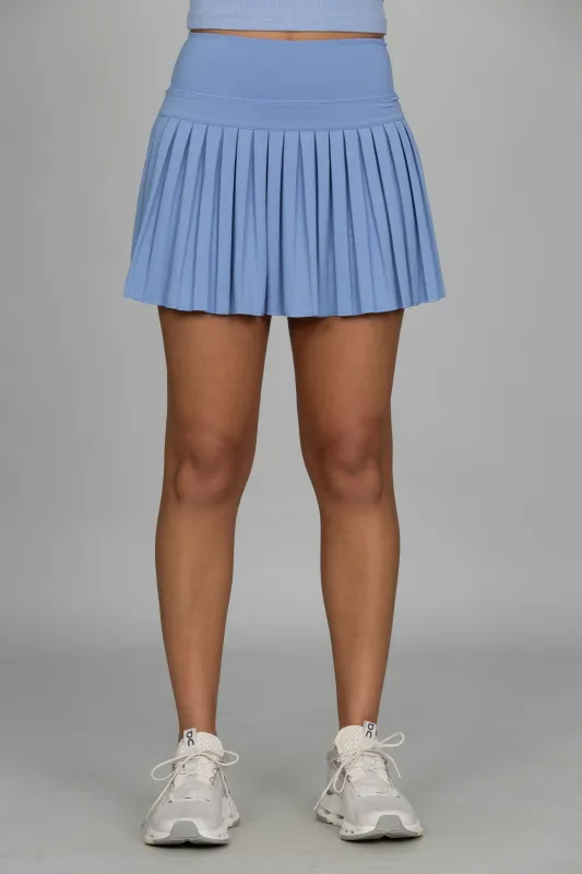 15" Periwinkle Pleated Tennis Skirt sold by Gold Hinge