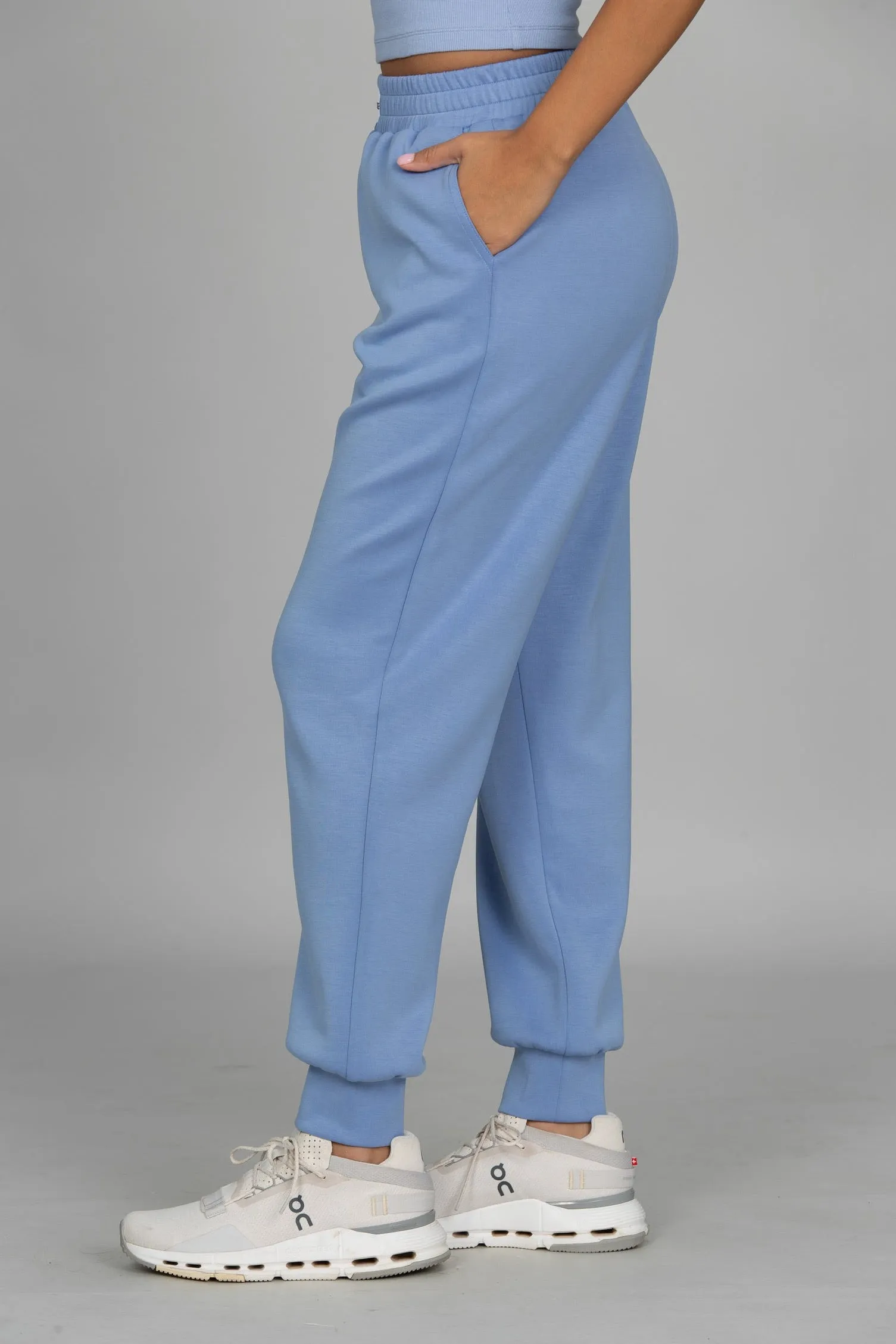 Periwinkle LuxeSoft Lounge Jogger sold by Gold Hinge product image thumbnail 5