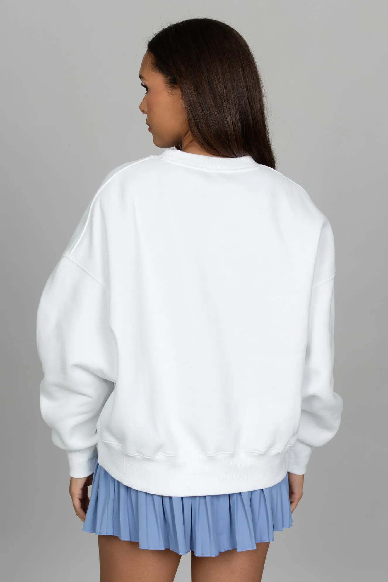 White Periwinkle GH Wide Arm Sweatshirt sold by Gold Hinge product image thumbnail 3