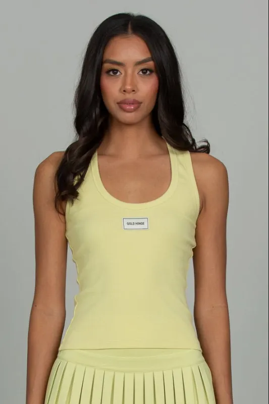 Electric Ribbed Cotton Tank made by Gold Hinge