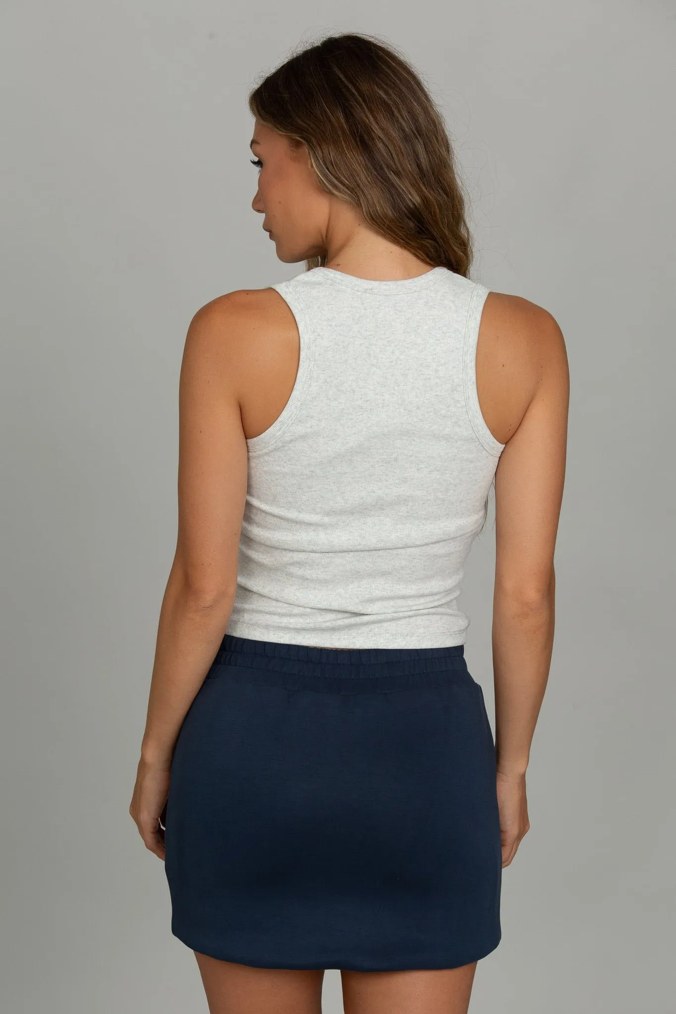 Stone Navy LuxeSoft Lounge Skirt sold by Gold Hinge product image thumbnail 4