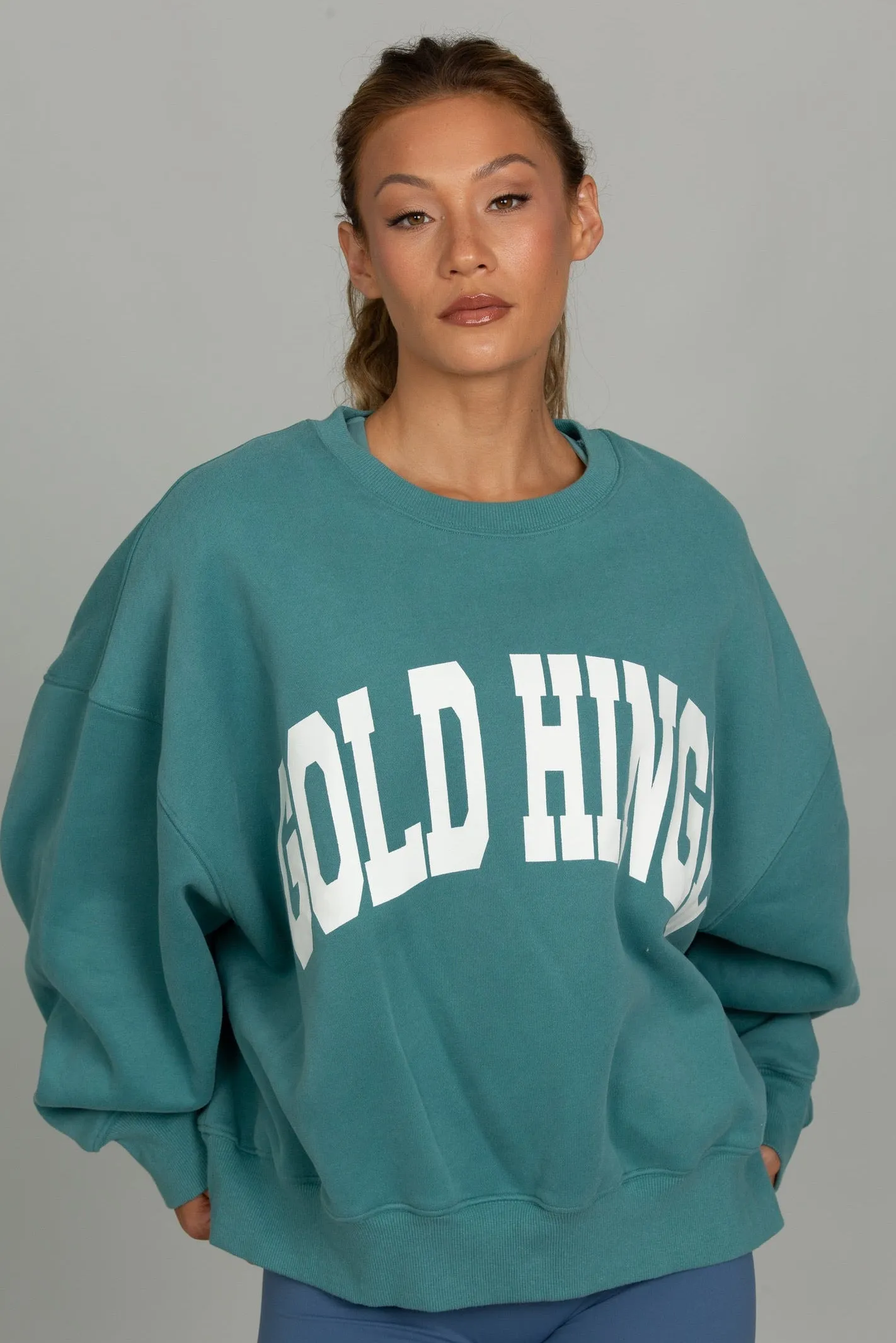 Emerald Lagoon GH Wide Arm Sweatshirt sold by Gold Hinge