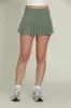 Sea Green Pleated Tennis Skirt sold by Gold Hinge