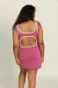 Berry Open Back Active Dress sold by Gold Hinge