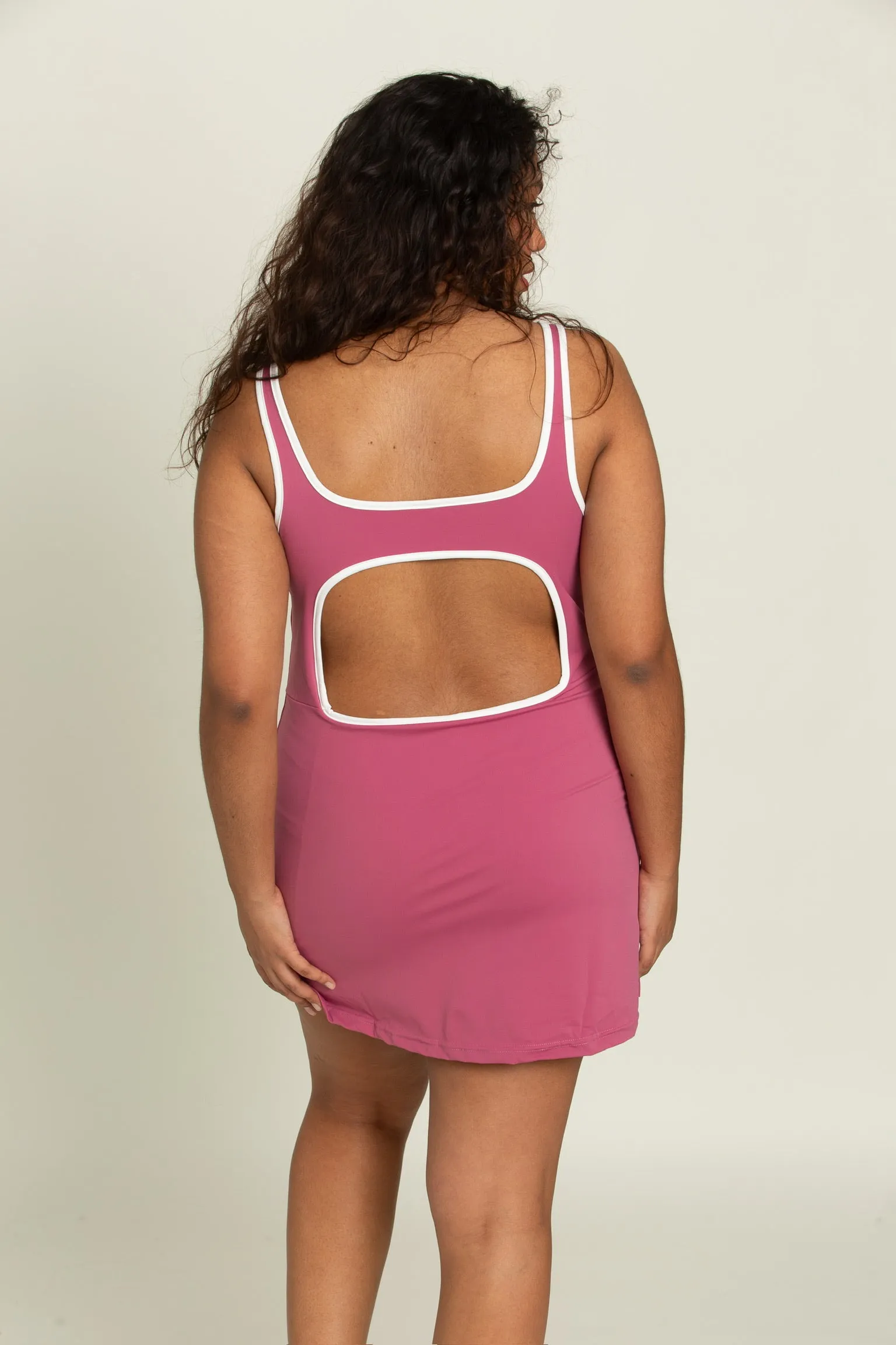 Berry Open Back Active Dress sold by Gold Hinge product image thumbnail 2