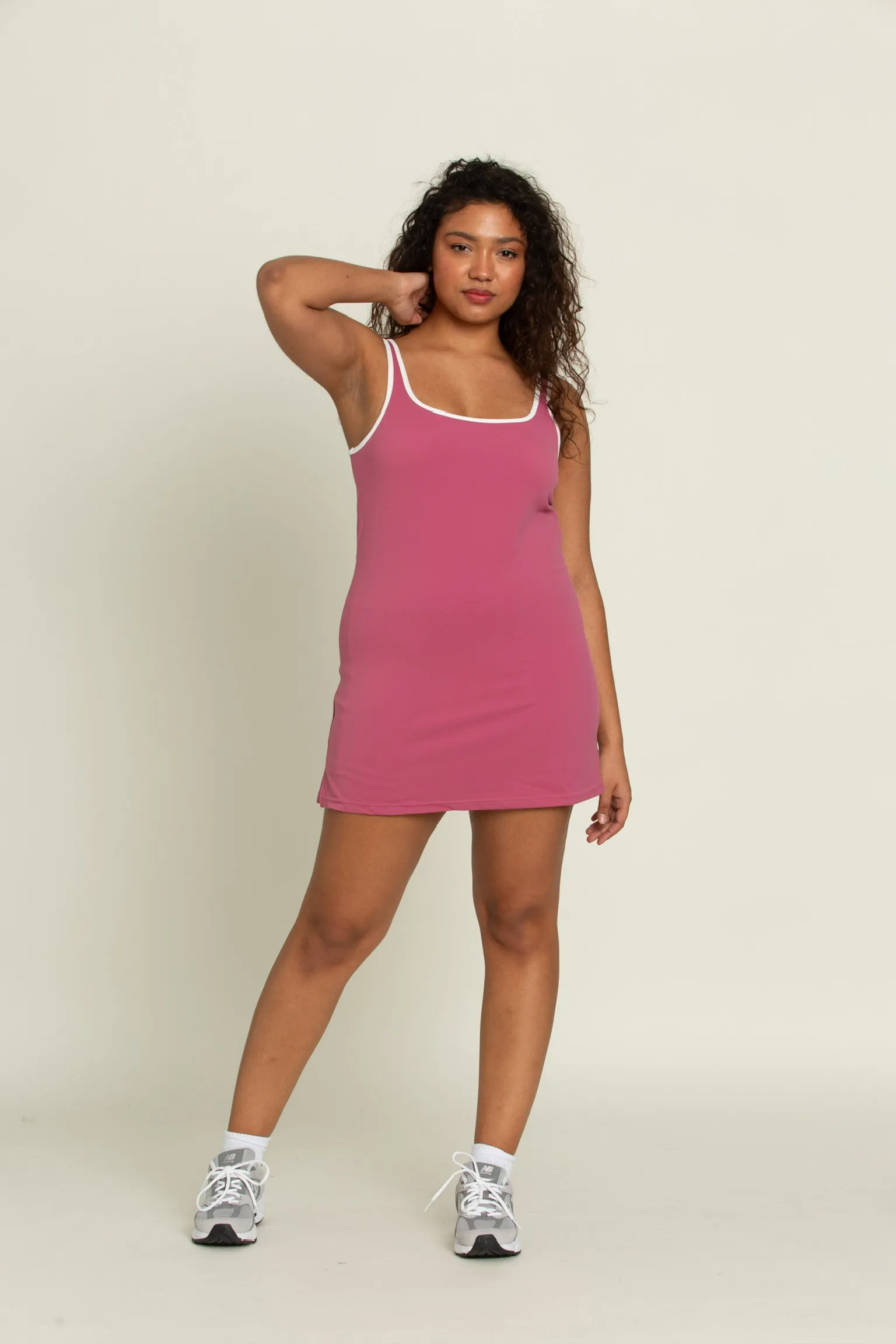 Berry Open Back Active Dress sold by Gold Hinge product image thumbnail 4