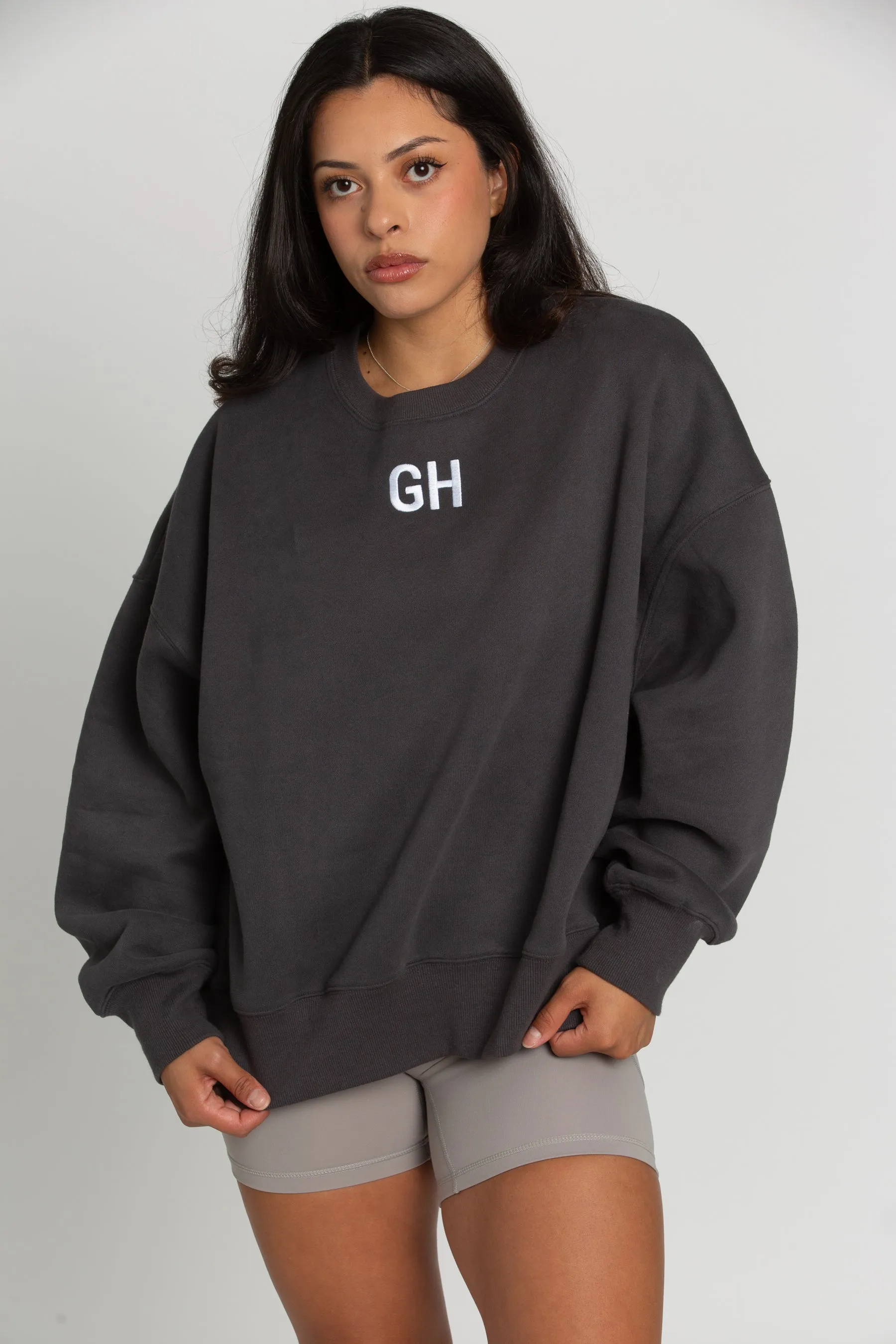 Off-Black GH Embroidered Sweatshirt sold by Gold Hinge product image thumbnail 3
