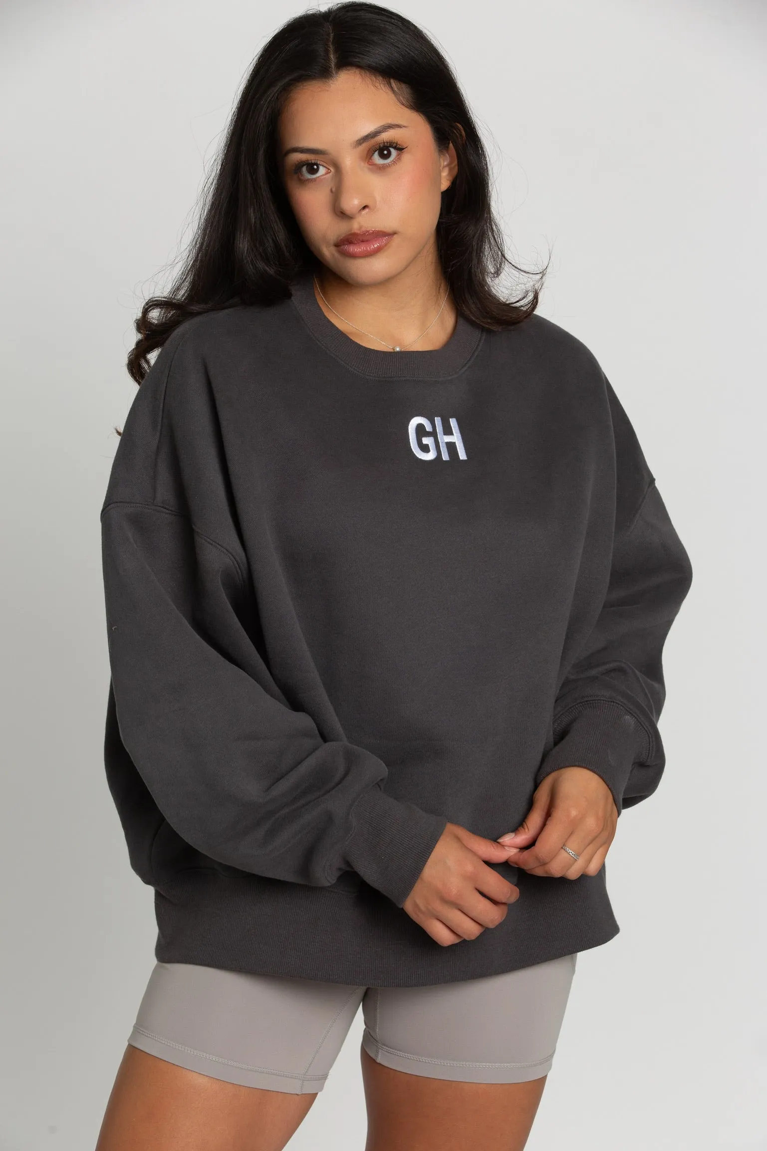 Off-Black GH Embroidered Sweatshirt sold by Gold Hinge