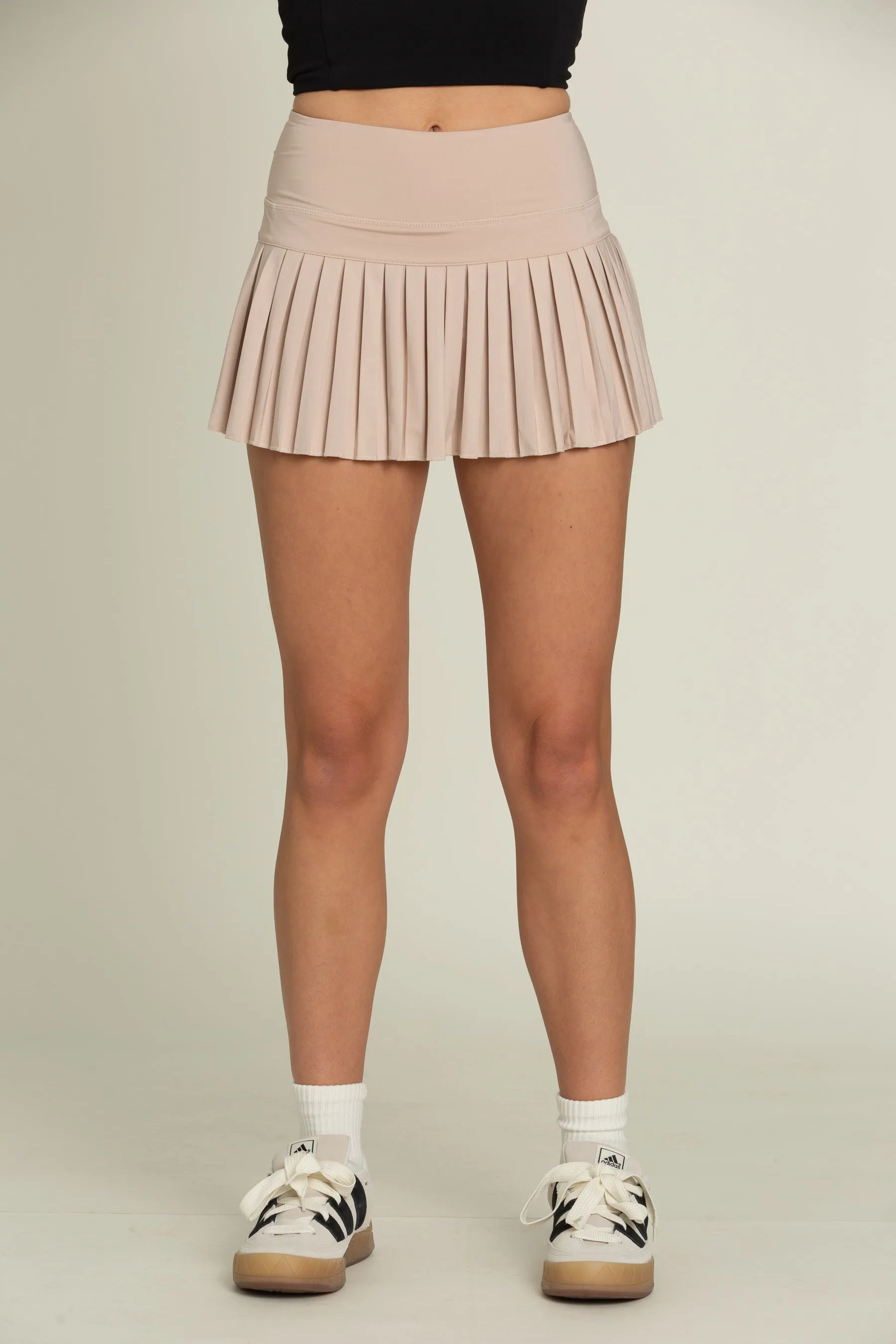 Baja Beige Pleated Tennis Skirt sold by Gold Hinge