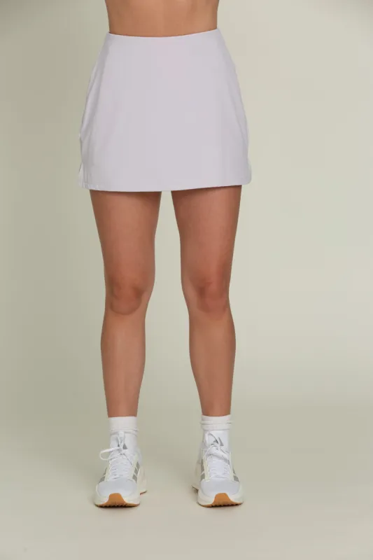 Pale Lavender Simple Skort sold by Gold Hinge