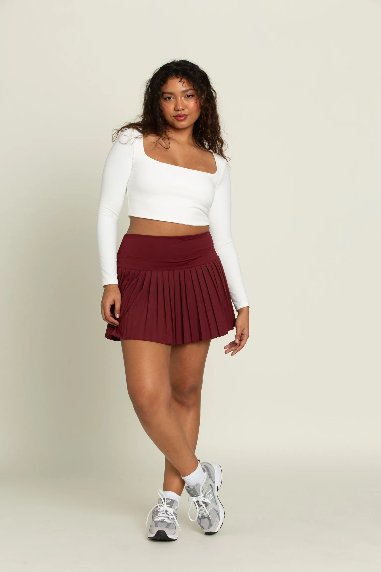 White Square Neck Long Sleeve Top sold by Gold Hinge product image thumbnail 4