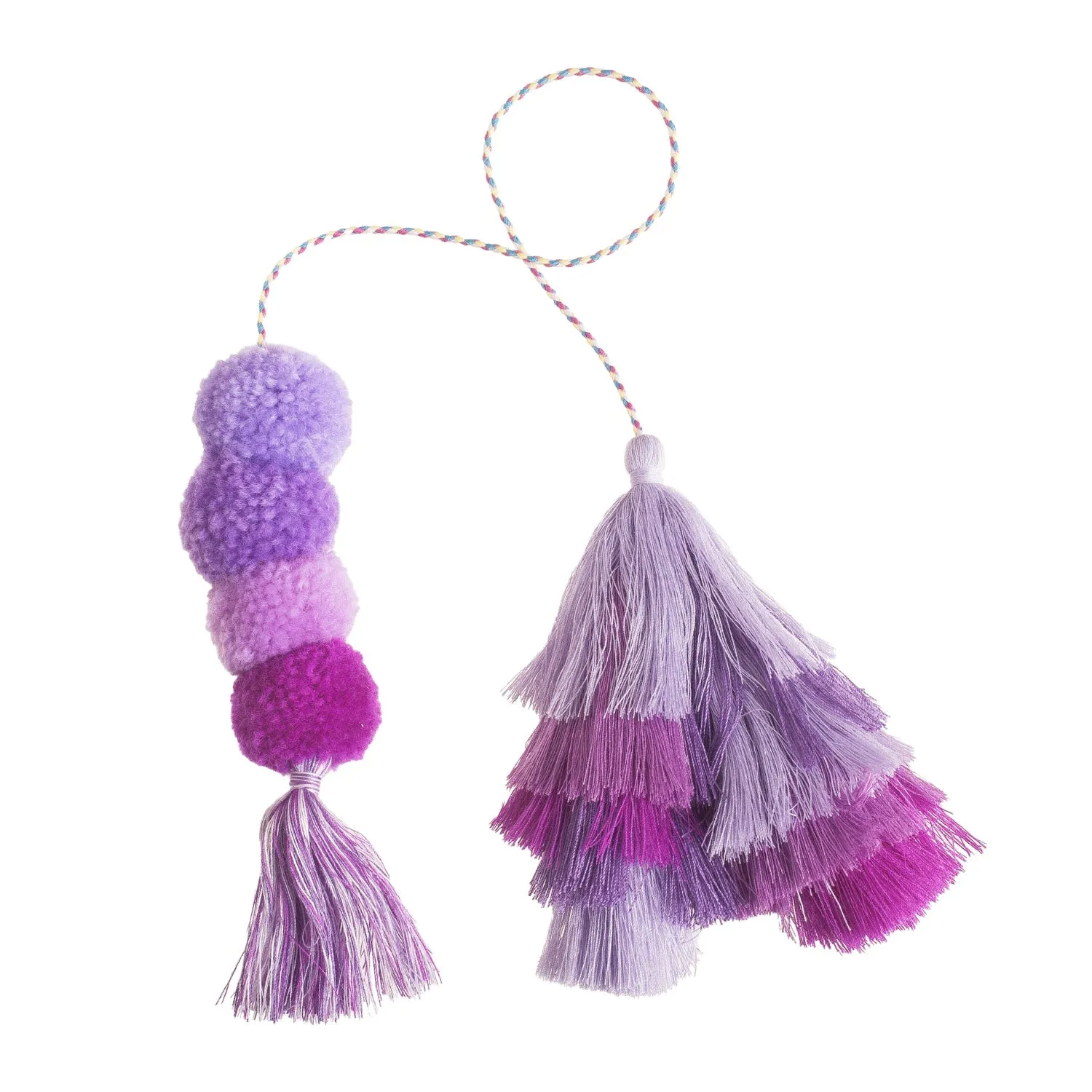 Bogg® Bag Bauble - Purple Rain Double Tassel sold by Bogg Bag
