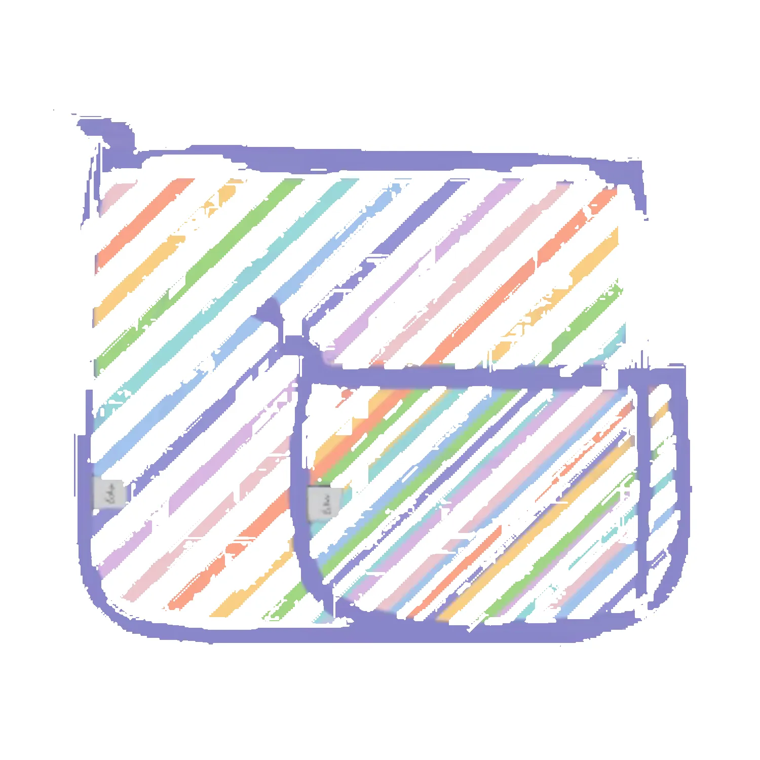 Bogg® Bag Decorative Insert - Pastel Stripes sold by Bogg Bag