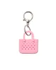 Tiny Tote Keychain - Blowing Pink Bubbles sold by Bogg Bag