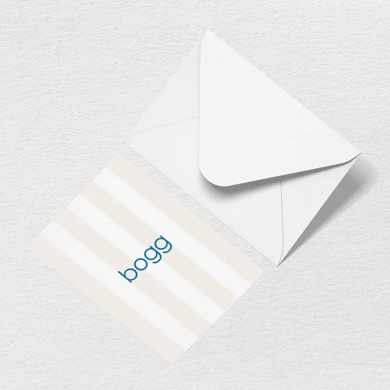 Bogg Stripes Greeting Card sold by Bogg Bag